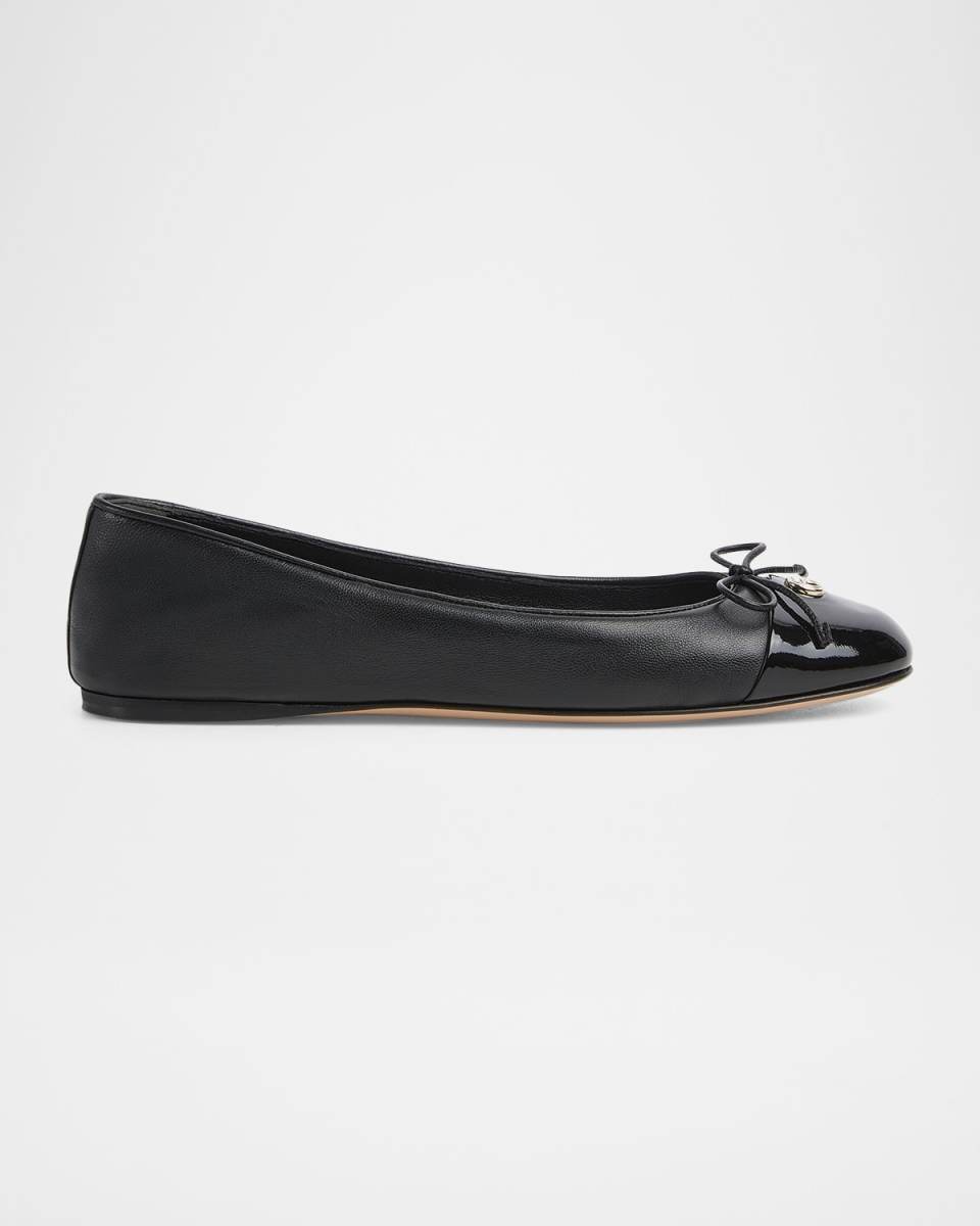 New Marmont GG Nappa Leather Ballerina Flats